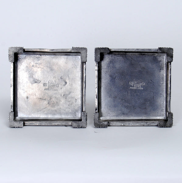 GAB Candleholders in Pewter Attributed to Jacob Ängman, 1933