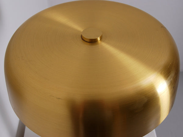 1960s Table Lamp in Brass and Leather by Boréns