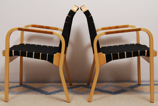 Model 45 Armchairs by Alvar Aalto for Artek, Set of 2