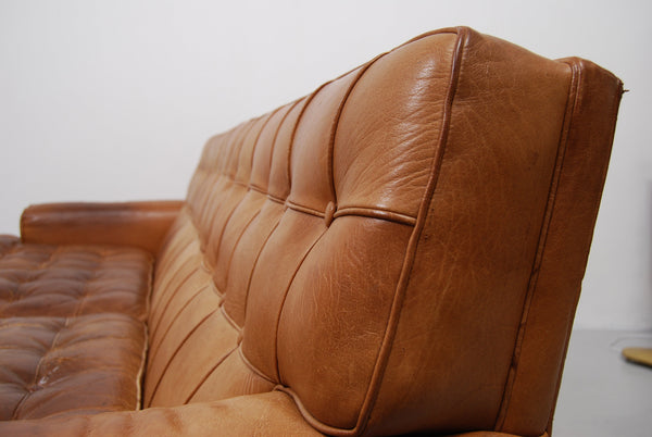 Sofa Merkur by Arne Norell in Buffalo Leather, 1960s