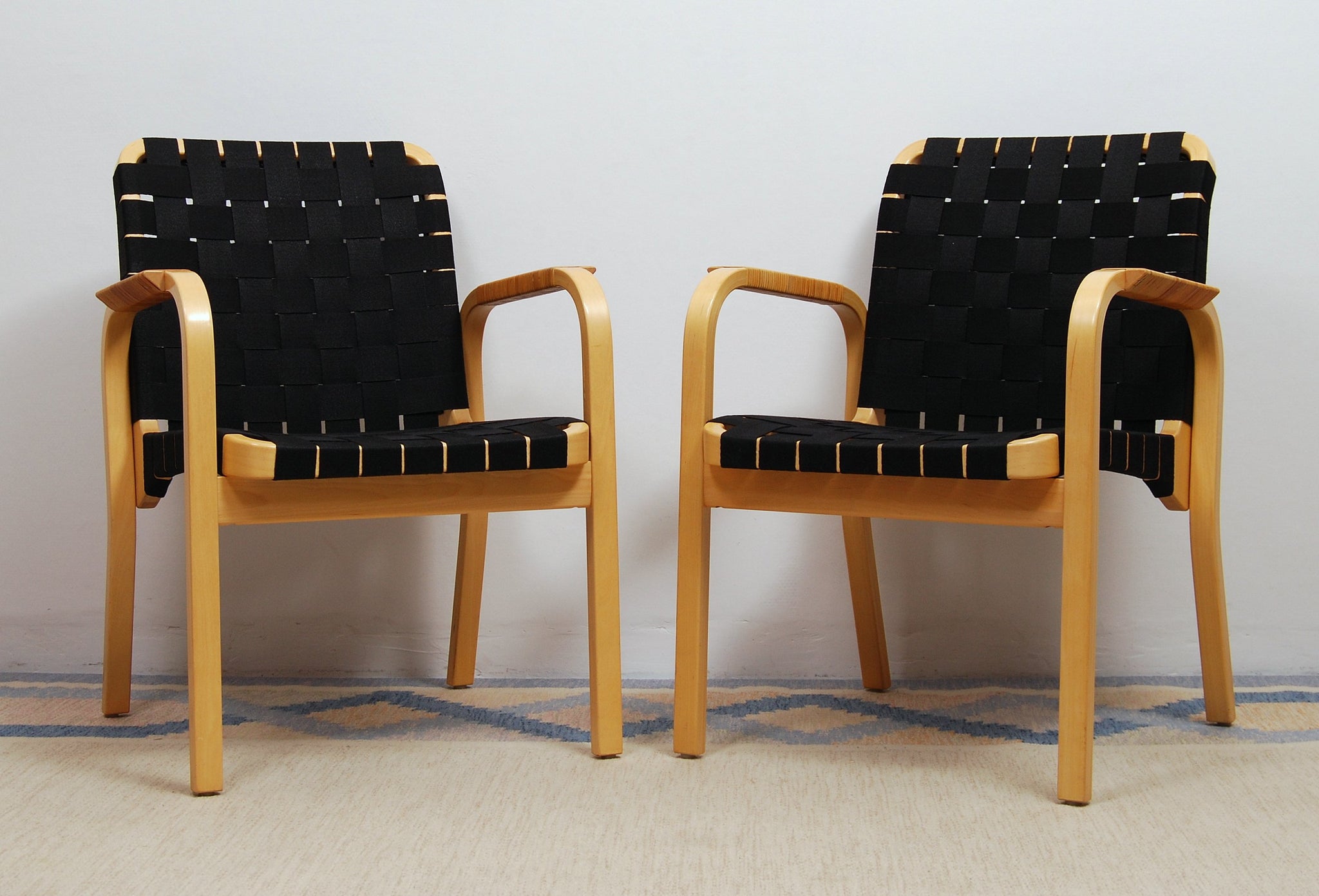 Model 45 Armchairs by Alvar Aalto for Artek, Set of 2