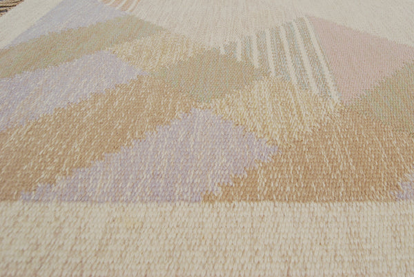 1960s Flat Weave Rölakan Carpet ”Aniara” by Anna Johanna Ångström