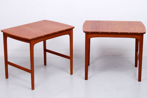 1960s Pair of Side Tables in Solid Teak by Yngvar Sandström