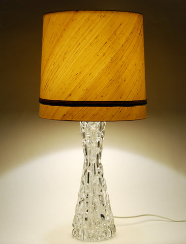Crystal Table Lamp by Carl Fagerlund, Orrefors